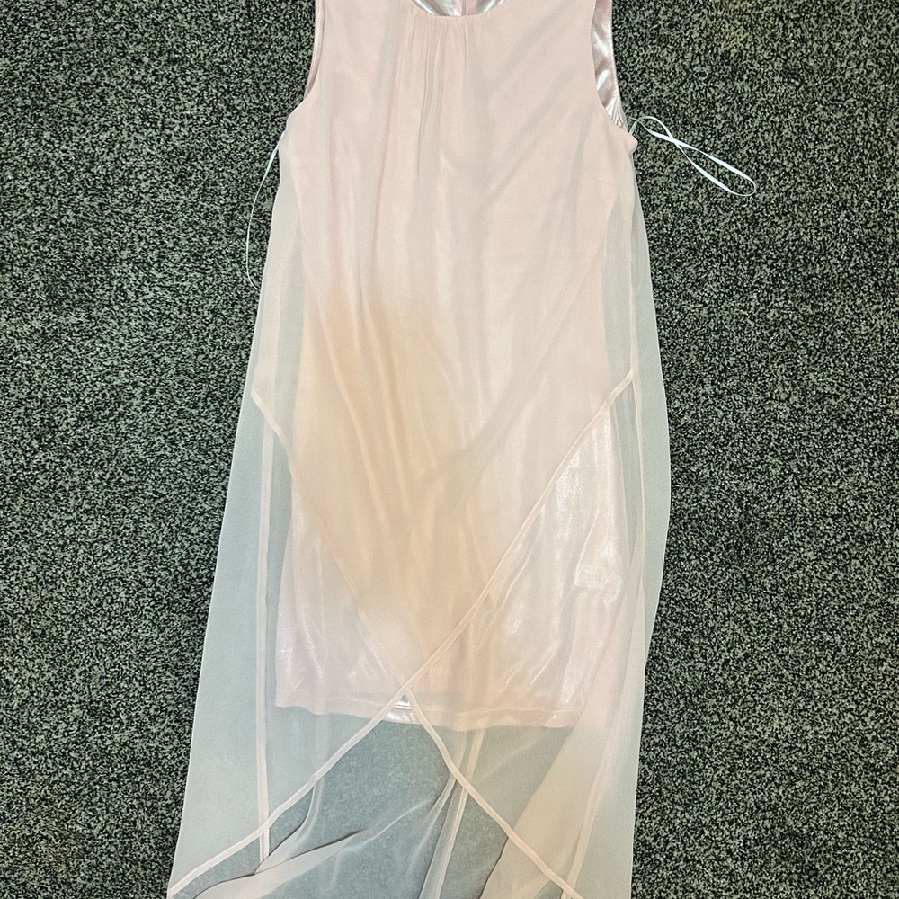 VENUS Pink Sheath High Low Dress for Weddings